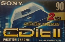 Sony CDit II 90 2 Rare Cassette  Nuova, Mint, Sigillata