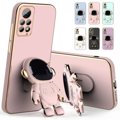 For Xiaomi Redmi Note 11 10 9 Pro Mi 11 12 Lite Astronaut Stand Soft Case Cover