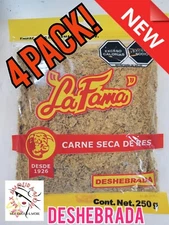 LA FAMA MACHACADO CARNE SECA DE RES DESHEBRADA BEEF JERKEY 250g Since 1926❤️🚚