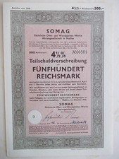 TSV SOMAG AG, Meissen, 1943, 500 RM