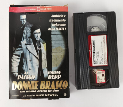 Donnie Brasco 1998 VHS italiano Al Pacino Johnny Depp Mike Newell Cecchi Gori