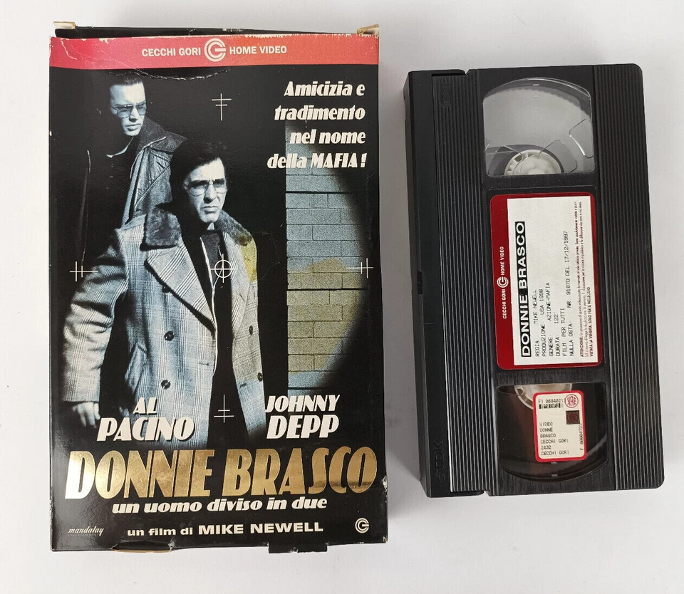 Donnie Brasco 1998 VHS Italienisch Al Pacino Johnny Depp Mike Newell Cecchi Gori - Bild 1 von 1