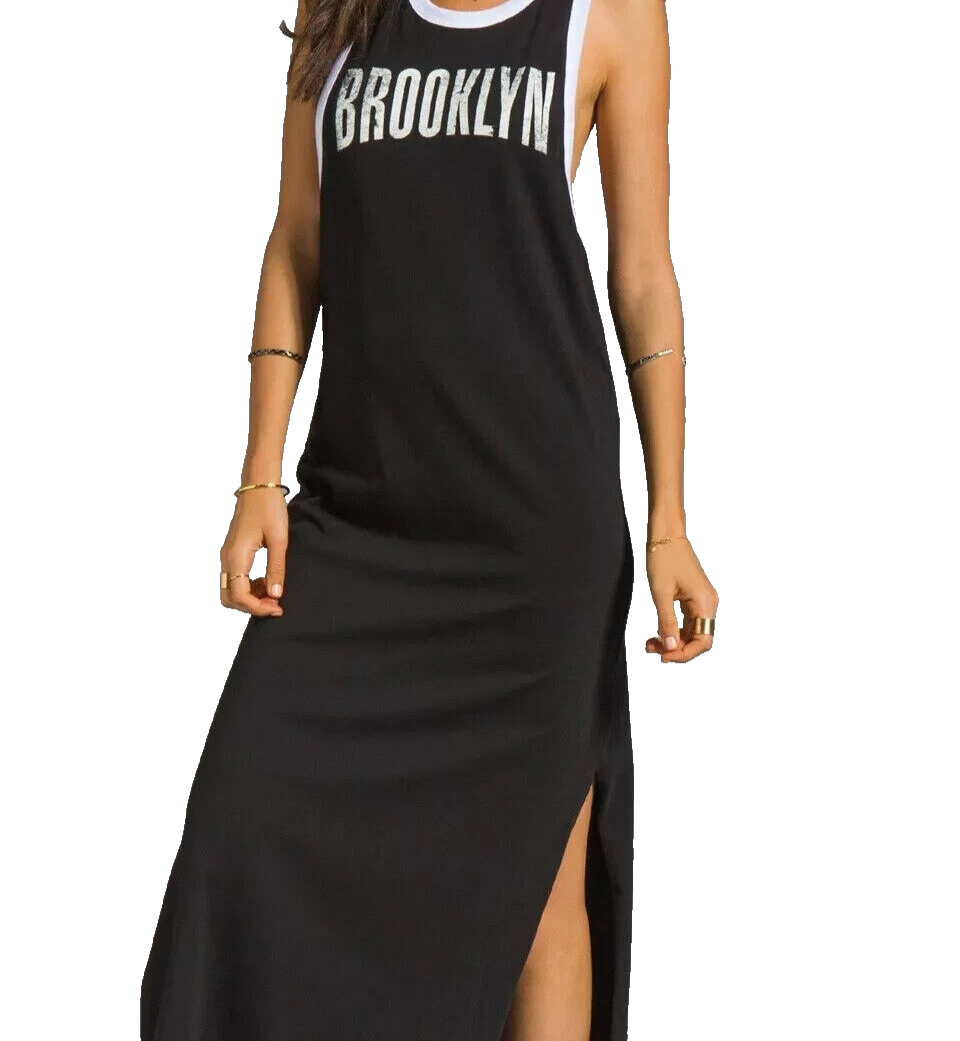 side slit maxi tank dress Harbor Mist Ribbed Tank Dress