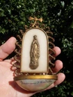 Antique Palais Royal Holy Water Font. French Ormolu and Mother of Pearl Stoup