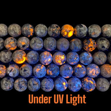 Yooperlite Fluorescent Stone Round 6mm 8mm 10mm