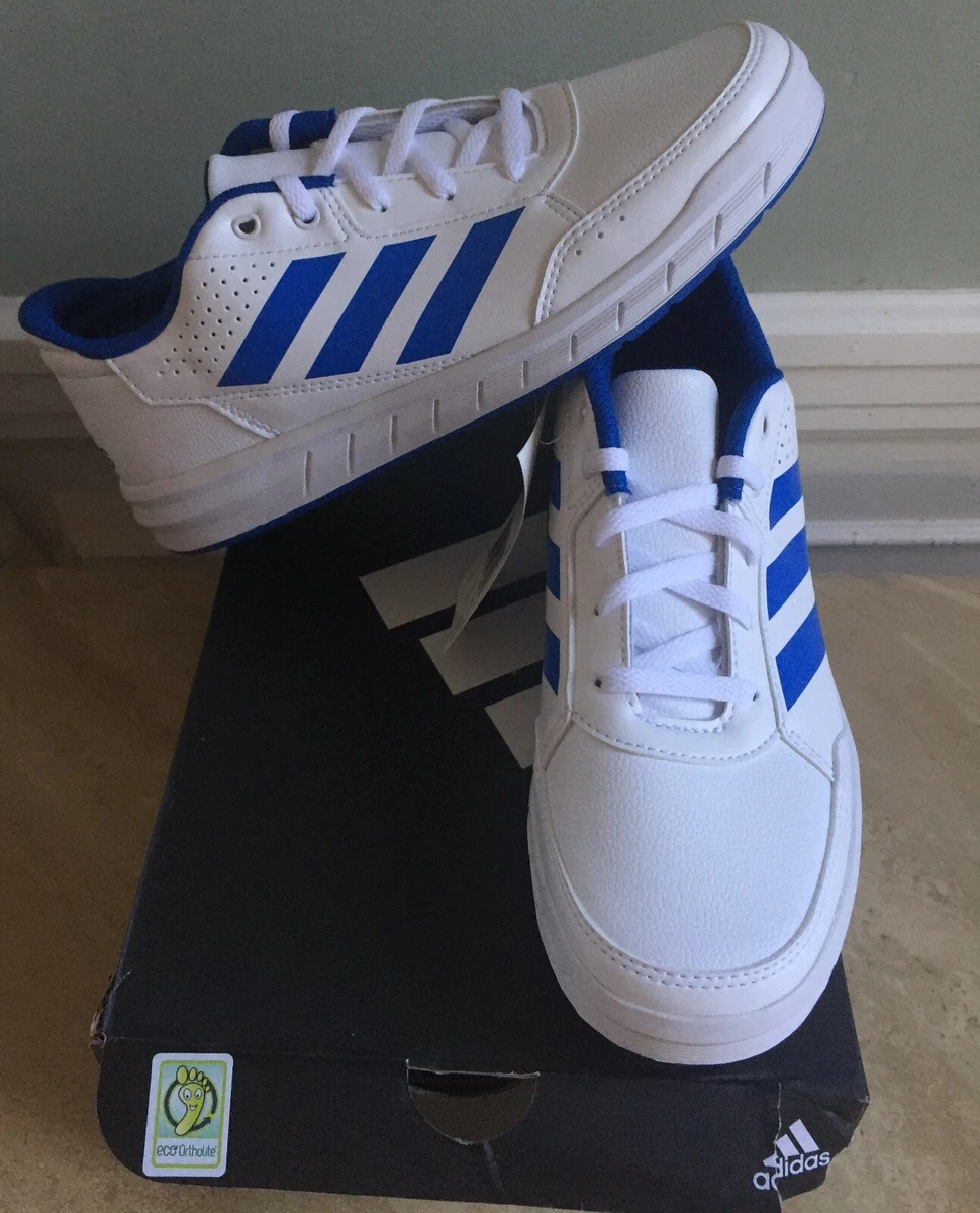 Size 4.5 Adidas AltaSport Kids Sneaker Running Shoes K BA9544 Blue White | eBay