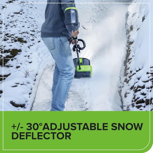 80V 12" Brushless Snow Shovel with Directional Vanes & LED Light ❄️ - Picture 6 of 9