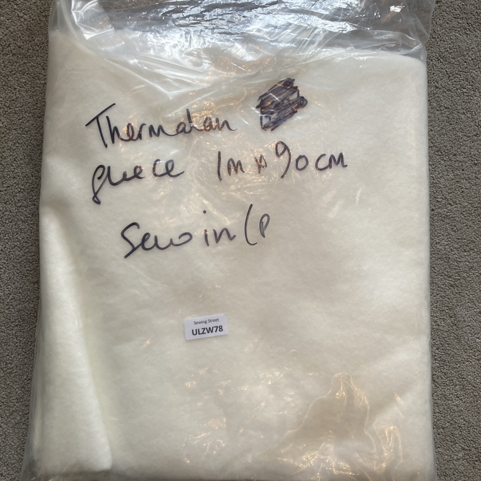 Quilt As You Go Log Cabin Mug Mats X 2, Thermal Fleece & 2 Fabric