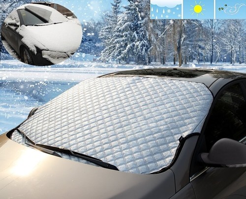 Car Windshield Snow Cover Sun Protector Snow Ice Cover with 4 Layers Protection - Picture 3 of 11