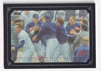 1969 Miracle Mets 2007 Upper Deck Masterpieces Card #85 Black Linen 32/99