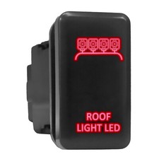 Roof Light Led Red Backlit Tall Push Button 1.54x 0.83 Fit Toyota Roof Light Led Red Backlit Tall Push Button 1.54x 0.83 Fit Toyota
