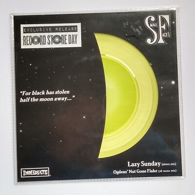 SMALL FACES: Lazy Sunday / Ogdens' Nut Gone Flake YELLOW VINYL 7'' Single RSD LTD