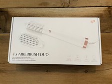 T3 Micro AireBrush Duo Interchangeable Hot Air Blow Dry Brush white New Open Box