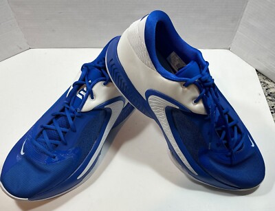NIKE Zoom Freak 4 TB Promo Royal Blue White Men's Size 17.5 DX6652-400