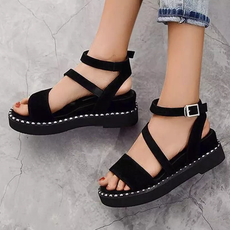 Flat platform sandals cheap sale