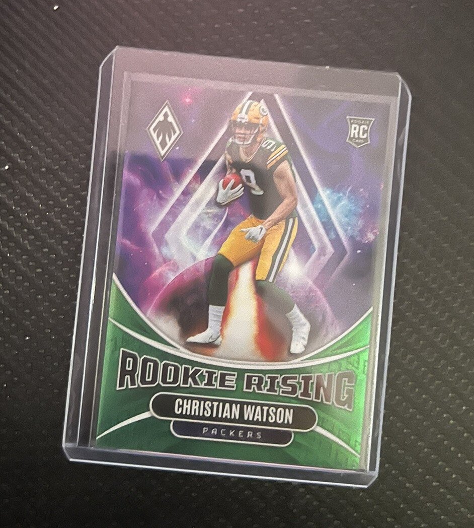 2022 Panini Phoenix - Rookie Rising Christian Watson #RIS-9 Green /25 ...