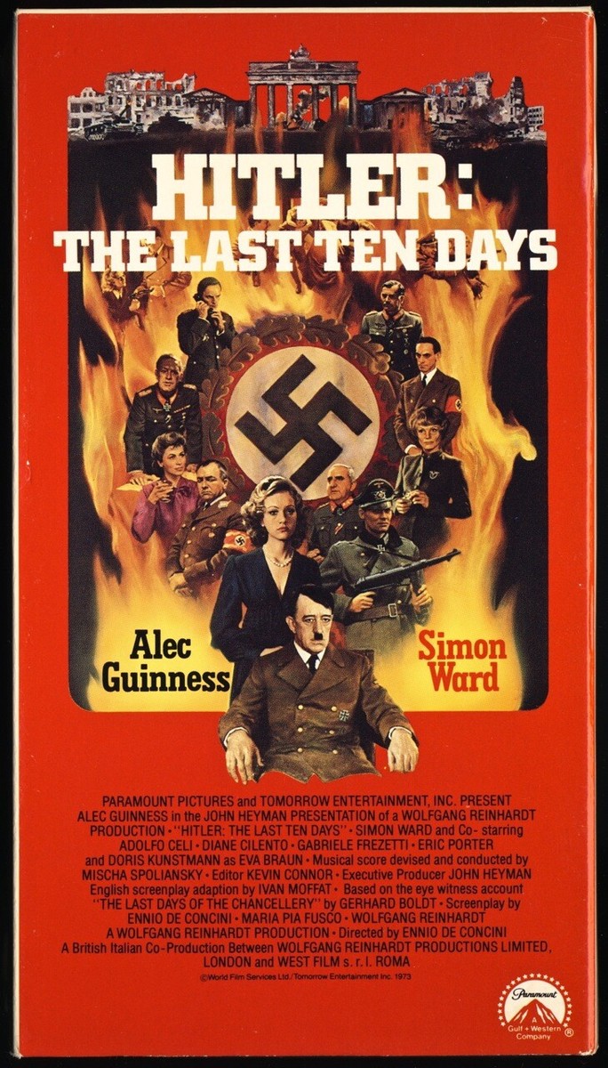 HITLER THE LAST TEN DAYS (1973) VHS 1989 Paramount ALEC