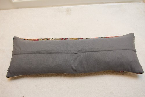 Red and Brown Colors vintage Pillow Case, 12x36 inc Long Lumbar Pillow Case, - 第 8/10 張圖片