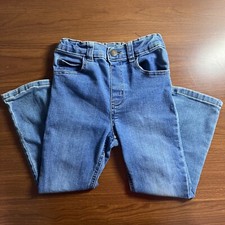 Garanimals Kids Straight Jeans 5T Light Wash Button Closure Adjustable Waist