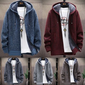 mens fleece lined sweatshirt jacket