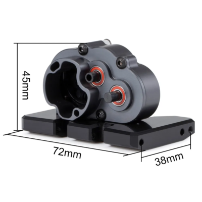 DLX OD-3 Overdrive Transmission Gearbox for 1/10 RC Crawler LCG