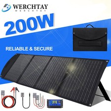 200w 12v Portable Foldable Solar Panel Kit for Car/Caravan/Power Station/Camping