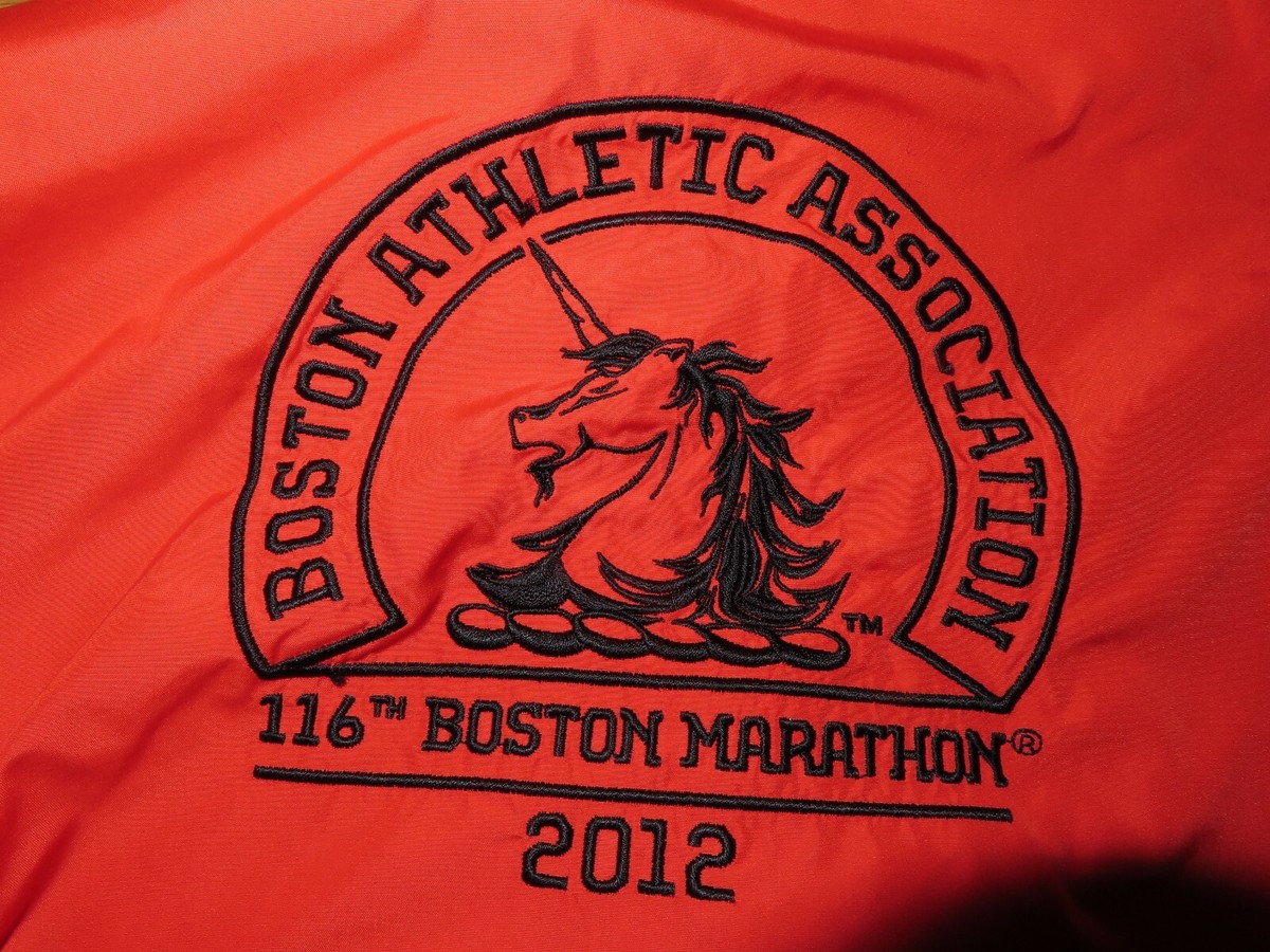 2012 Official Adidas 26.2 BOSTON MARATHON ClimaPROOF Embroidered