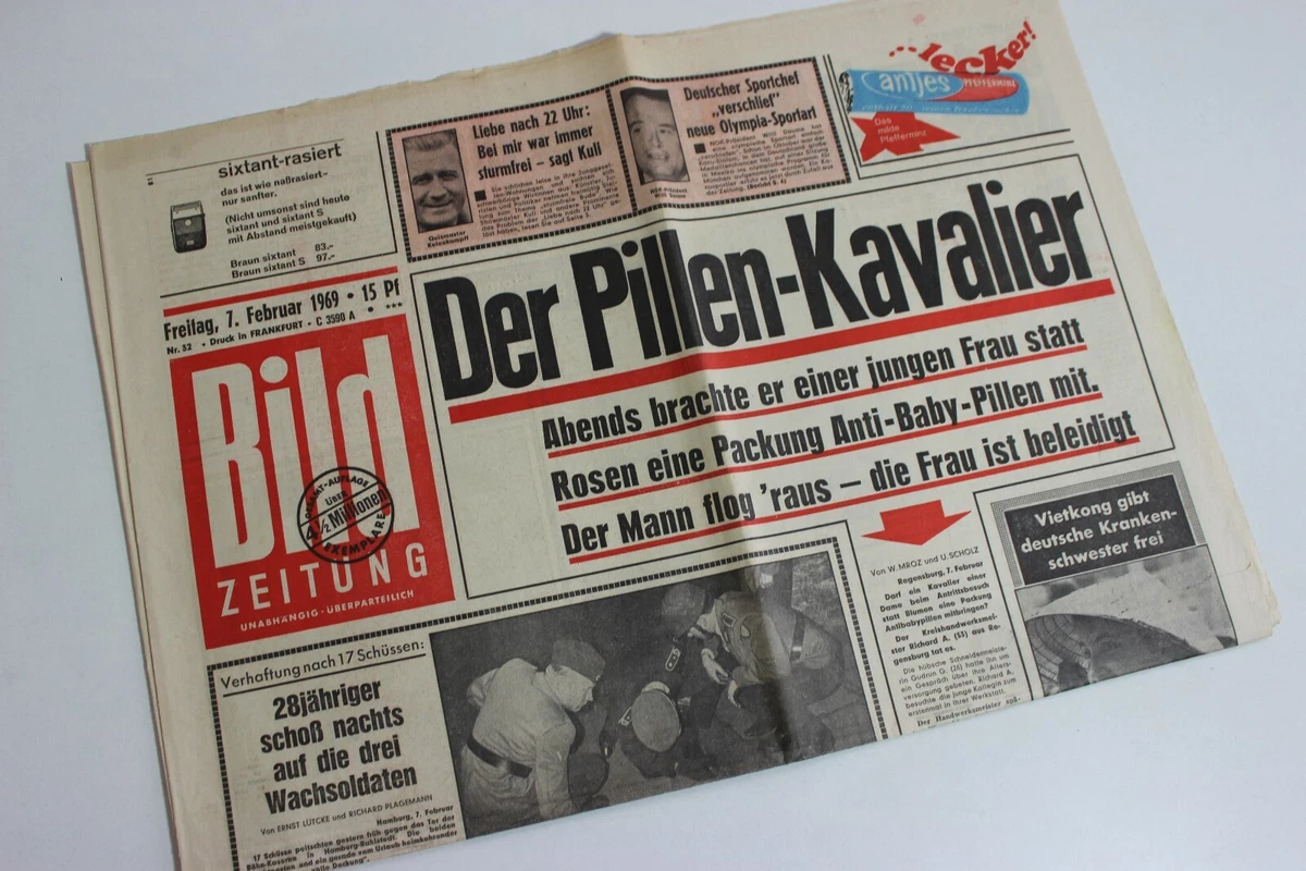 BILDzeitung 14.11.1975 November Geschenk Geburtstag 44. 45. 46. Bonn