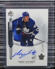 2020-21 SP Authentic Mikko Lehtonen Future Watch Rookie Auto RC #212/999