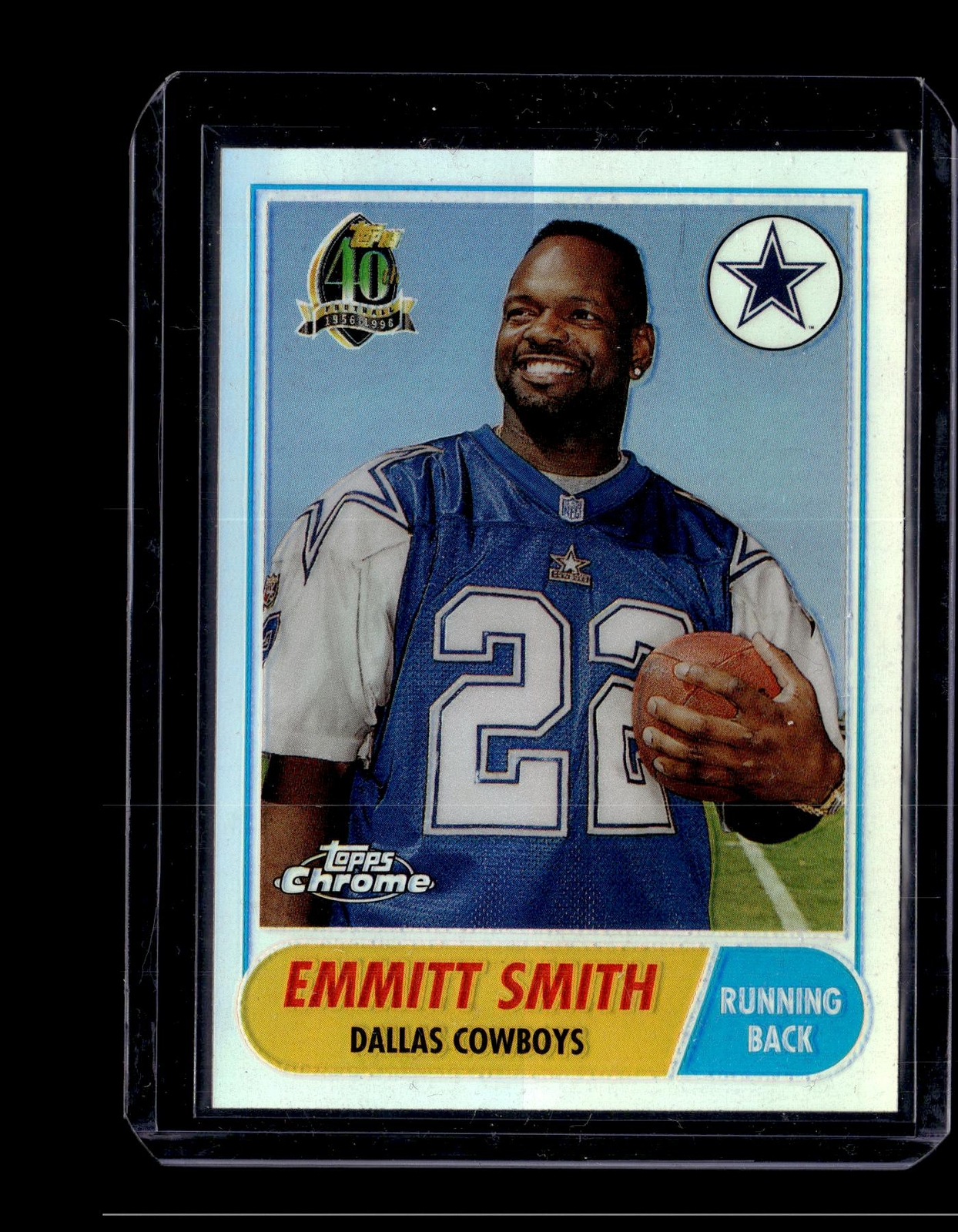 1996 Topps Chrome 40th Anniversary Commemorative Refractors #13 Emmitt Smith