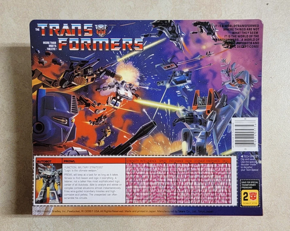 TRANSFORMERS G1 AUTOBOT PROWL US SELLER MISB RARE! CAR TOY ROBOT - Image 2 of 3