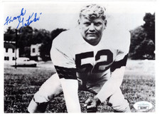 Frank Gatski Signed Book Photo / Autographed Football Hall of Fame / JSA