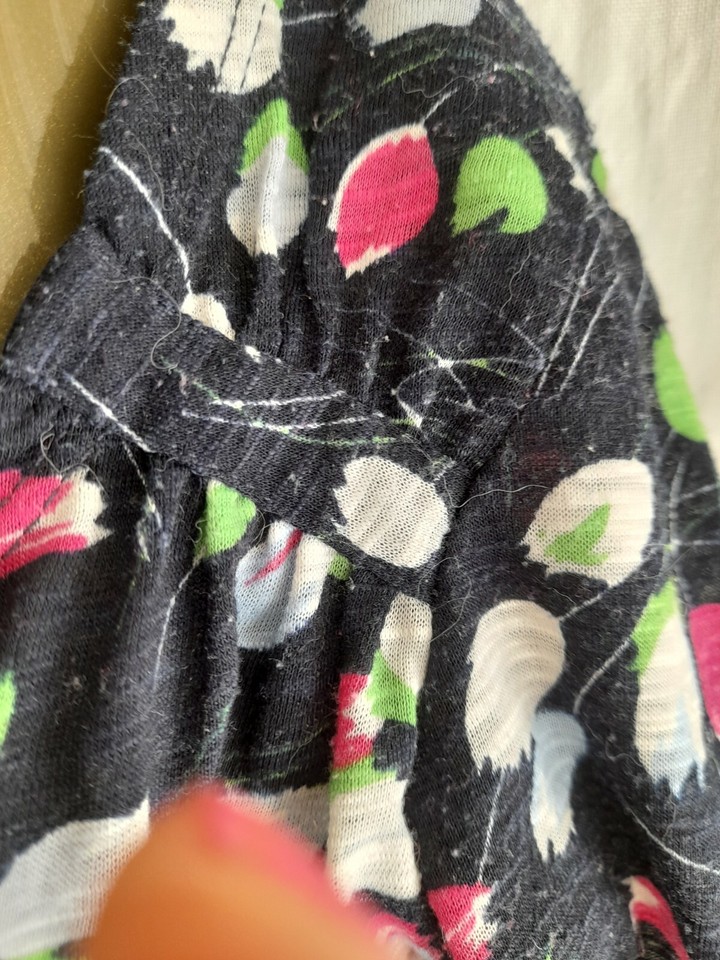 Ladies per una top 12 Black, Multi, Cotton. Stretch. Cheap postage. eBay