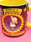 THE XPRESSIONS  GIFT. CO 2004-WORLD'S GREATEST SEX MANIAC MUG LIMITED EDITION