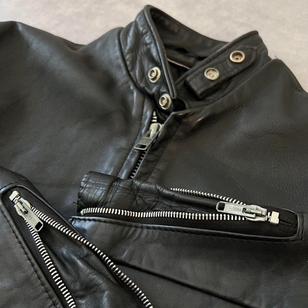 Schott 641 Leather Single Riders Jacket Men Size 36 Black | eBay Schott 641 Leather Single Riders Jacket Men Size 36 Black | eBay