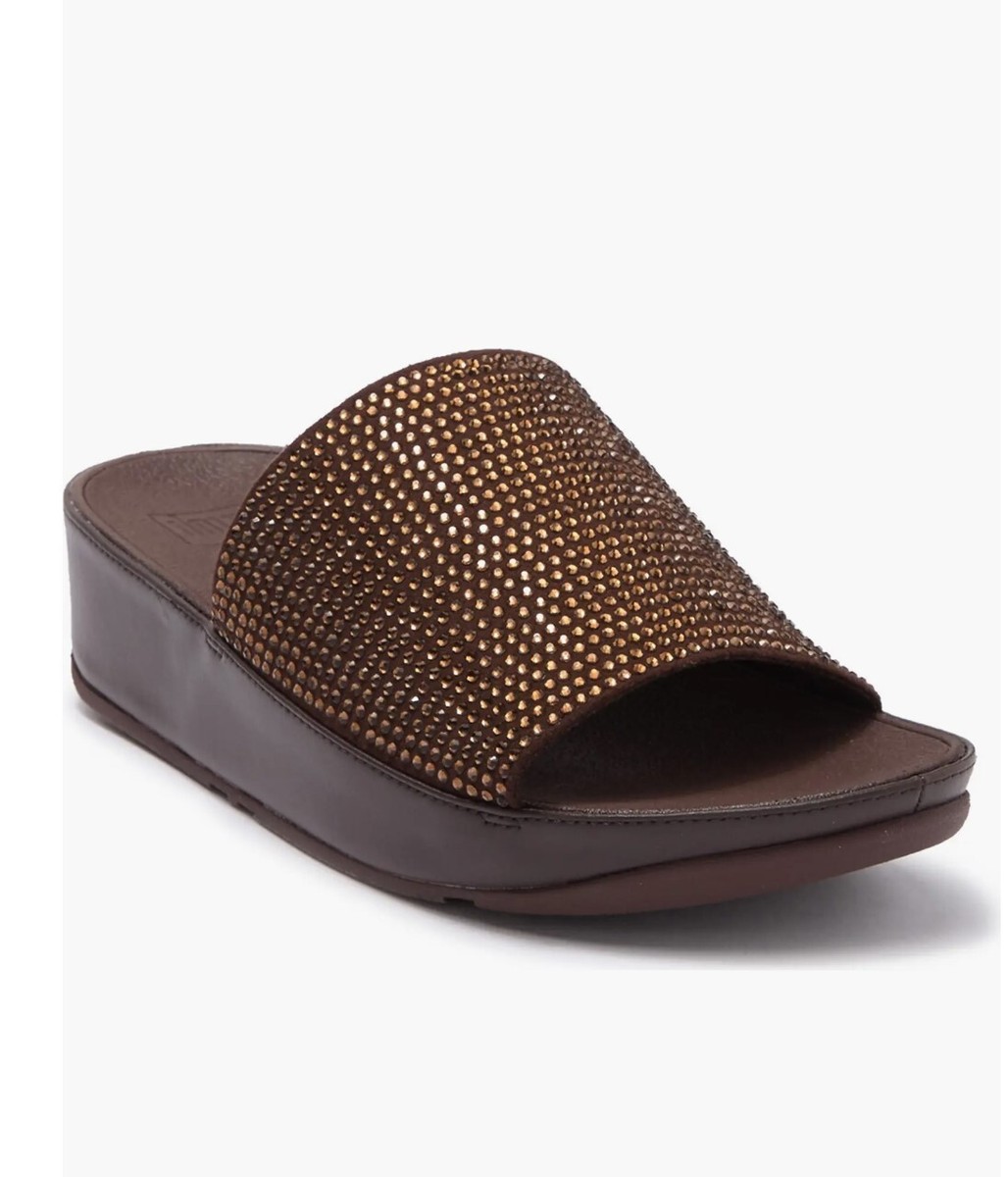 fitflop NOVY SLIDE （Sliver Stone）　黒　US5 Fitflop Novy Slide Sandals Black - Walmart.com
