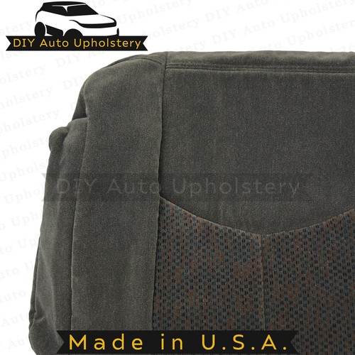 2003-2007 For Chevy Silverado Driver/Passenger Top/Armrest Cloth Covers Dk Gray - Picture 11 of 16