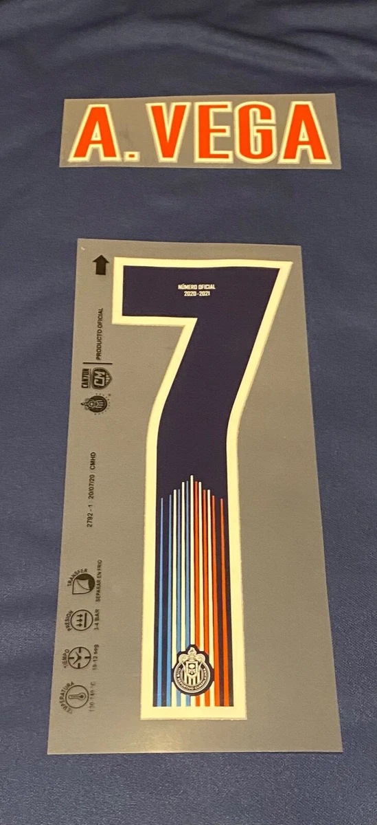 Official Chivas Guadalajara Name Set 2020 21 3rd Jersey Numero