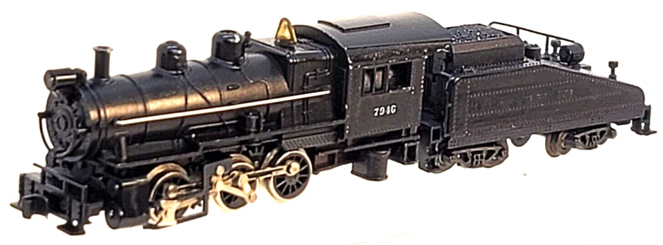 N Minitrix 2918 0-6-0 Loco & Slope Back Tender #7946 w/bell (Tested) knuc cplrs - Image 2 of 4