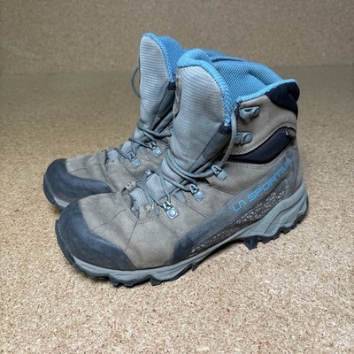 La Sportiva Nucleo High II GTX Goretex Hiking Boots Oak/Topaz Womens US Size 8.5