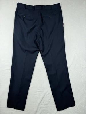 PETER MILLAR e4 Wicking Casual Navy Flat Front Golf Pants Sz 34 x 32