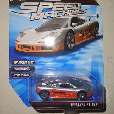 Rare Hot Wheels Speed Machines McLaren F1 GTR Diecast Orange