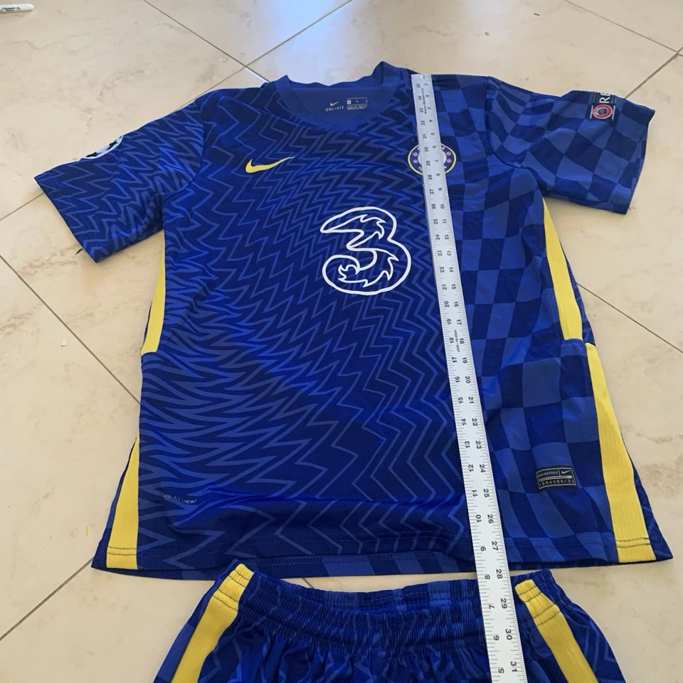 Nike Chelsea Fútbol Club Fútbol Estadio Kit Camisa Pantalones Cortos Para Hombre Conjunto Grande Foto 2 de 4