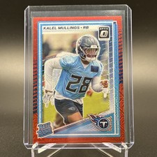 2025 Panini Donruss Optic - Rated Rookie Kalel Mullings #262 Red Mojo Prizm (RC)