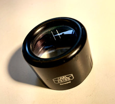 Vintage CARL ZEISS black magnifying glass 8 dpt , Germany.