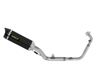 Komplett Auspuff Racing Arrow Thunder ''Dark'' Alluminio Honda Cb 125 R 2024.