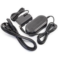 AC Power Adapter DC Coupler for Canon ACK-E6 EOS 5D Mark II 7D DR-E6 8.1V 2A