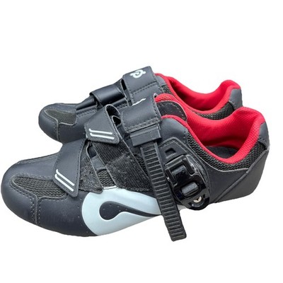 Peloton Cycling Shoes Womens Size EU 38 US Black Red White Athletic w/  Cleats