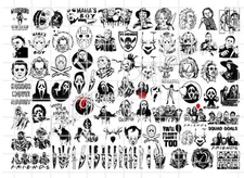 Spooky Waterslide Decals Finger Nail, Instructions (set of 50) SS