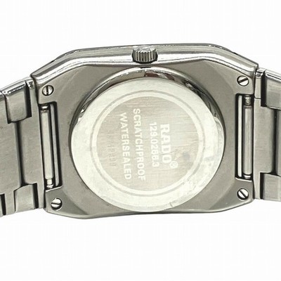 RADO Jubile 12902663 Quartz Watch 4P Diamond Date Black Dial 27mm